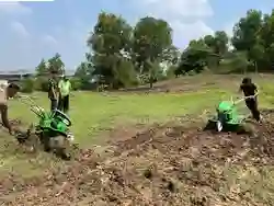 Brimob Siapkan 5 Hektar Lahan untuk Bertanam Jagung Bersama Warga Karawang Timur